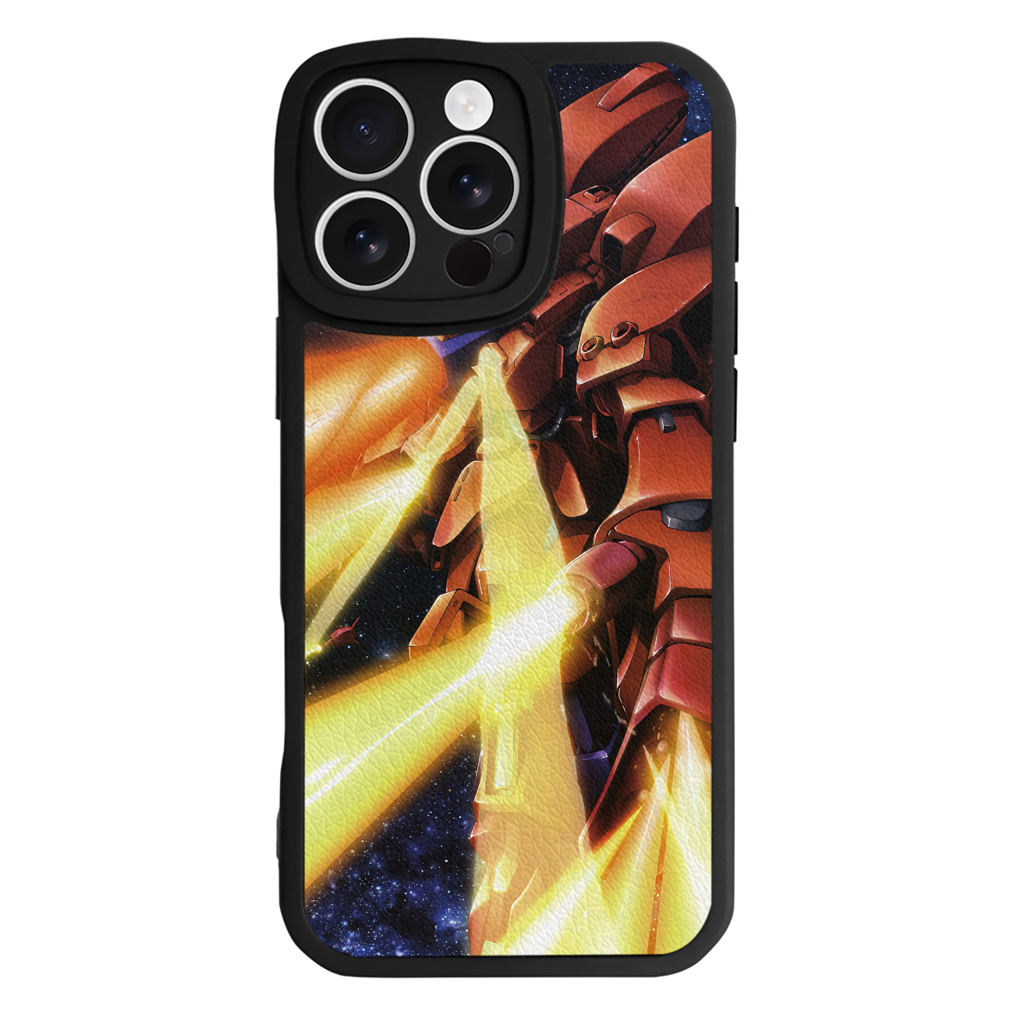 （画像用） 機動戦士ガンダム Mobile Suit Gundam 【iPhone 16シリーズ対応】シリコンスマホケース（レザー調） 材質：シリコン